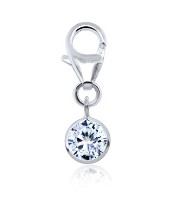 Silver Charms Bezel Gems CH-86-6